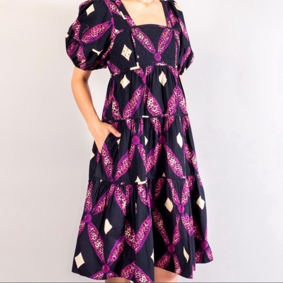 ULLA JOHNSON Nora midi dress Sz XS/2 - Picture 4 of 8